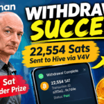 How I Transferred Bitcoin from Satsman and Converted It into HIVE SatsmanUpdate16Sept26